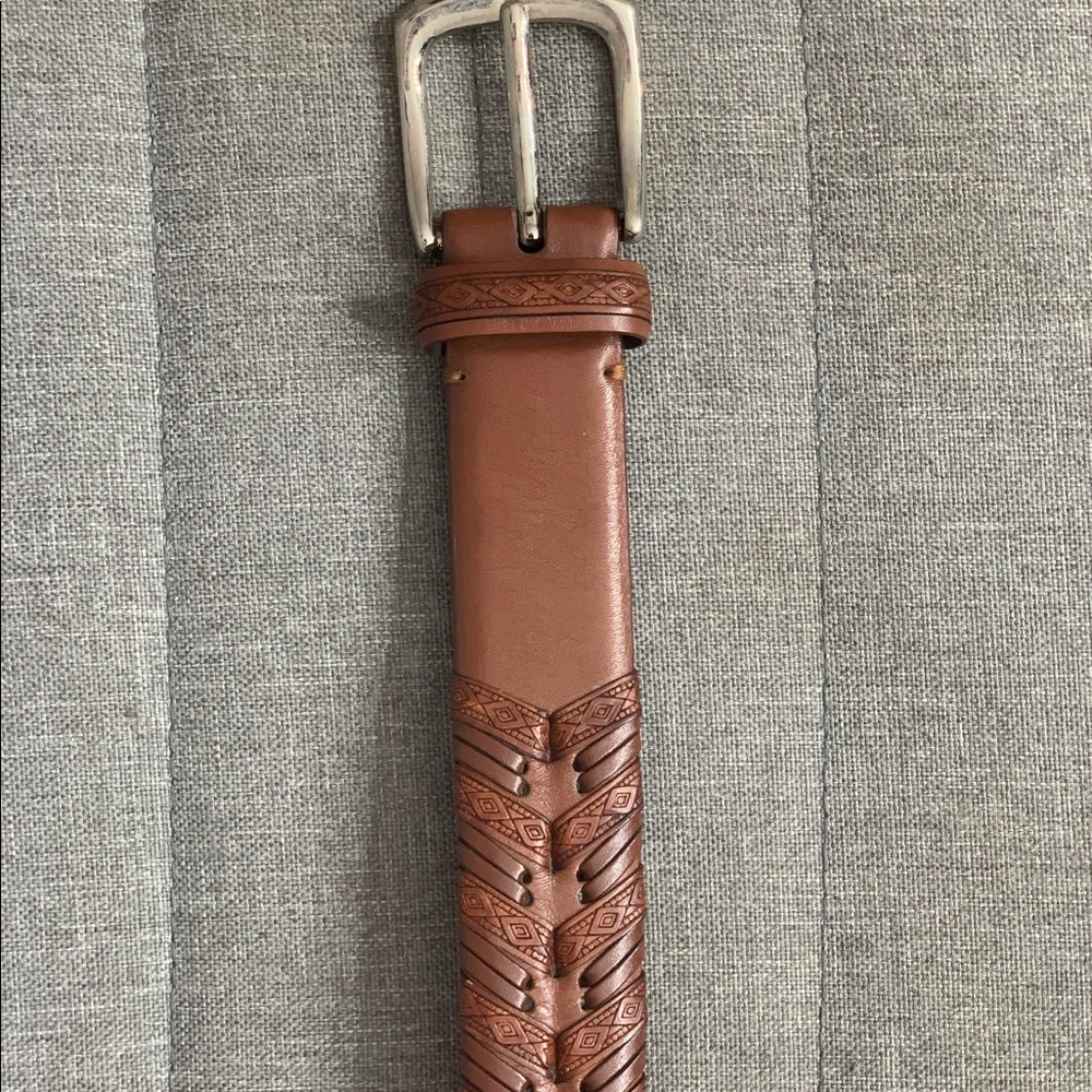 Brown Woven Men’s Belt